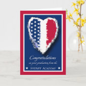 Gefeliciteerd met Afstuderen Sheriff Academy Kaart (Gele Bloem)