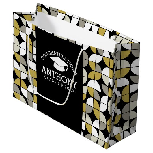 Gefeliciteerd met Afstuderen studiepunt MCM Groot Cadeauzakje (Voorkant Gekanteld)