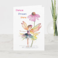 Gefeliciteerd met Ballet Dance Fairy Ballerina