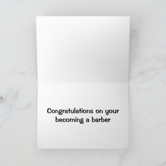 GEFELICITEERD MET *BARBIER WORDEN* KAART (Binnen)