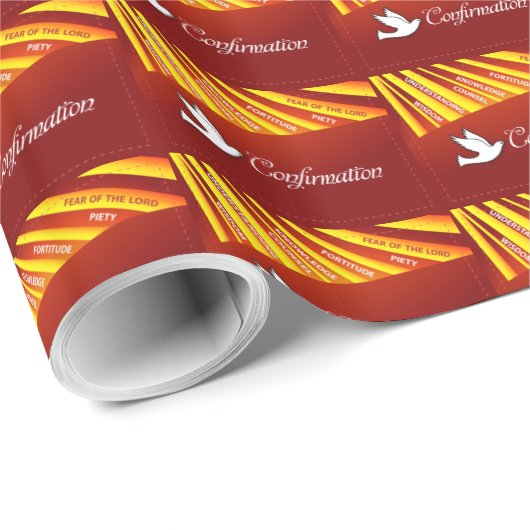 Gefeliciteerd met bevestiging Dove met Gold en Re Cadeaupapier (Rol Hoek)