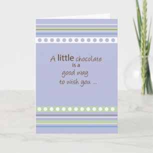Gefeliciteerd met Chocolade Kaart