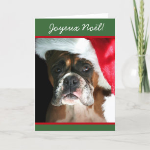 Gefeliciteerd met Christmas Boxer Dog greeting car Feestdagen Kaart
