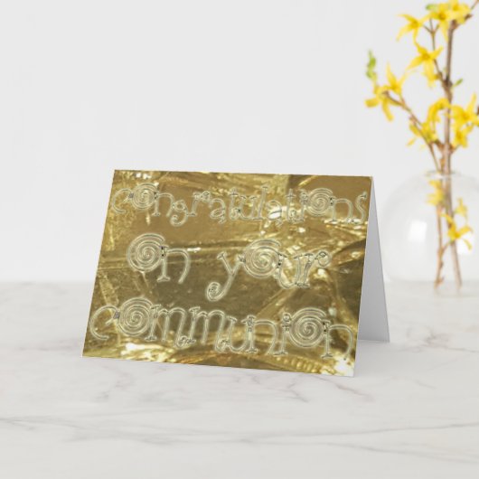 Gefeliciteerd met communautarisering Glitter Kaart (Gele Bloem)