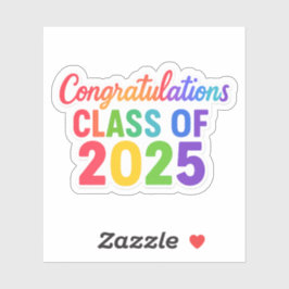 Gefeliciteerd met de 2025 Vibrant Sticker