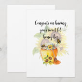 Gefeliciteerd met de aankondiging van je baby honi (Voorkant / Achterkant)