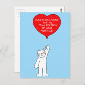 Gefeliciteerd met de adoptie briefkaart (Voorkant / Achterkant)