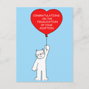 Gefeliciteerd met de adoptie briefkaart