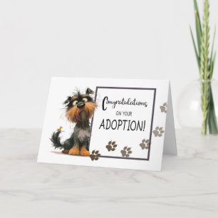 Gefeliciteerd met de Adoptie van Uw Reddingshond Kaart