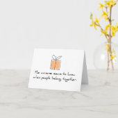 Gefeliciteerd met de adoptiekaart kaart (Gele Bloem)