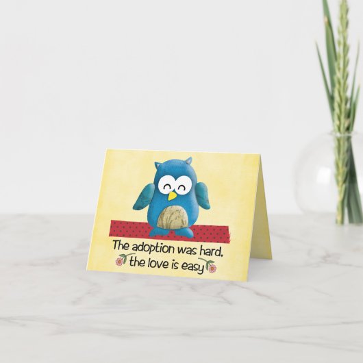 Gefeliciteerd met de adoptiekaart kaart (Voorkant)