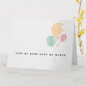 Gefeliciteerd met de adoptiekaart kaart (Gele Bloem)