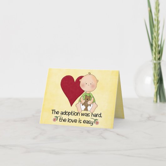 Gefeliciteerd met de adoptiekaart kaart (Voorkant)