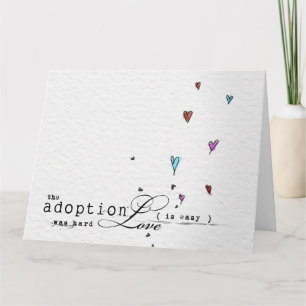 Gefeliciteerd met de adoptiekaart kaart