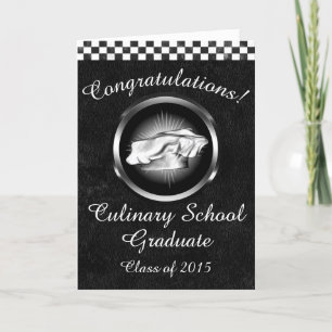 Gefeliciteerd met de Afstuderen Culinaire School Kaart