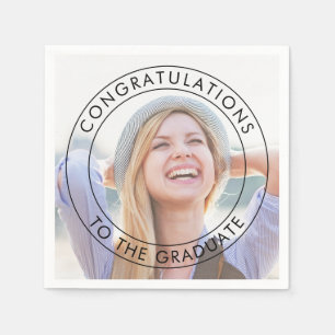 Gefeliciteerd met de Afstuderen Grote Foto Servet