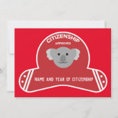 Gefeliciteerd met de Australische Burgerpartij Bedankkaart (Voorkant)