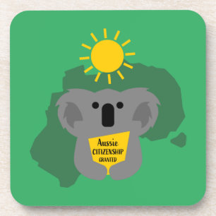 Gefeliciteerd met de Australische Burgerpartij Bier Onderzetter