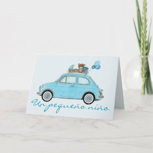 Gefeliciteerd met de Baby Boy Fiat 500 in het Spaa Kaart