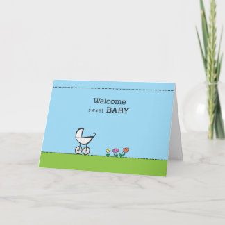Gefeliciteerd met de baby & zwangerschap bedankkaart