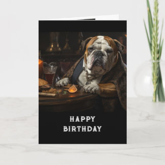 Gefeliciteerd met de Big Dog Fun Animal Humor Kaart