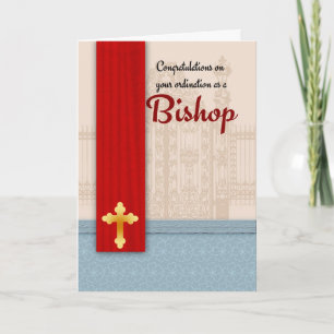 Gefeliciteerd met de bisschopswijding in het perka kaart