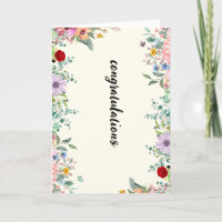 Gefeliciteerd met de bloemenbanner