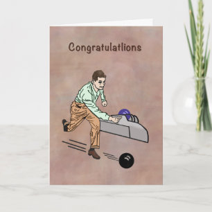 Gefeliciteerd met de Bowlers 300 Kaart
