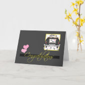 Gefeliciteerd met de bruidsbruidingen kaart (Gele Bloem)