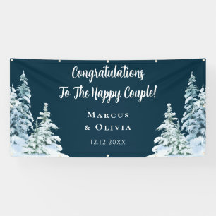 Gefeliciteerd met de bruiloft van het Winter Verlo Spandoek