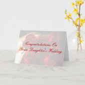 Gefeliciteerd met de bruiloft van uw dochter kaart (Gele Bloem)