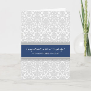 Gefeliciteerd met de bruiloft van zoon en schoondo kaart
