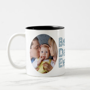 Gefeliciteerd met de eerste Vaderdag, papa, ik hou Tweekleurige Koffiemok
