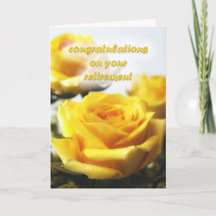 Gefeliciteerd met de gele rozen kaart