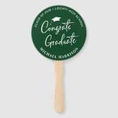 Gefeliciteerd met de Green Afstuderen Ceremony Handwaaier (Achterkant)