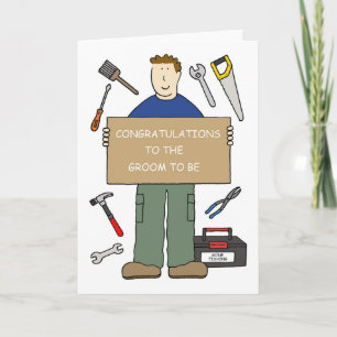 Gefeliciteerd met de Groom Kaart