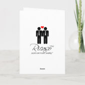 Gefeliciteerd met de Grooms bruiloft Kaart (Achterkant)