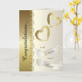 Gefeliciteerd met de Kaart van de Groom & Bride We (Gele Bloem)