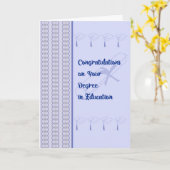 Gefeliciteerd met de Kaart van een graad in het on (Gele Bloem)