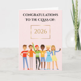 Gefeliciteerd met de klasse van kaart