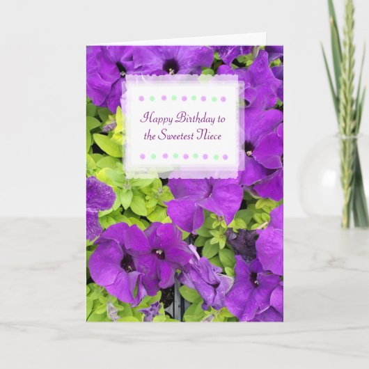 Gefeliciteerd met de liefste nichtje kaart (Voorkant)