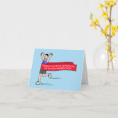 Gefeliciteerd met de marathon van Rotterdam Kaart (Gele Bloem)