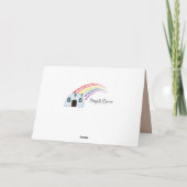 Gefeliciteerd met de nieuwe chocolade labrador ret kaart (Achterkant)