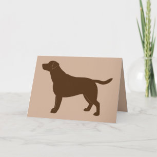 Gefeliciteerd met de nieuwe chocolade labrador ret kaart