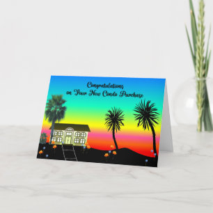 Gefeliciteerd met de nieuwe Condo-aankoop Bedankkaart