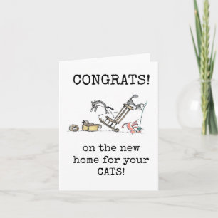Gefeliciteerd met de nieuwe Home for Your Cats Kaa Kaart