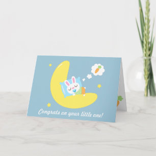 Gefeliciteerd met de nieuwe ouders Baby Konijn in Kaart