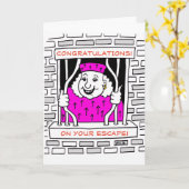 Gefeliciteerd met de ontsnapping uit de vrouw kaart (Gele Bloem)