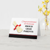 Gefeliciteerd met de ouders van Afstuderen Kaart (Gele Bloem)