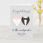 Gefeliciteerd met de Pas getrouwd-kaart Kaart (Gele Bloem)